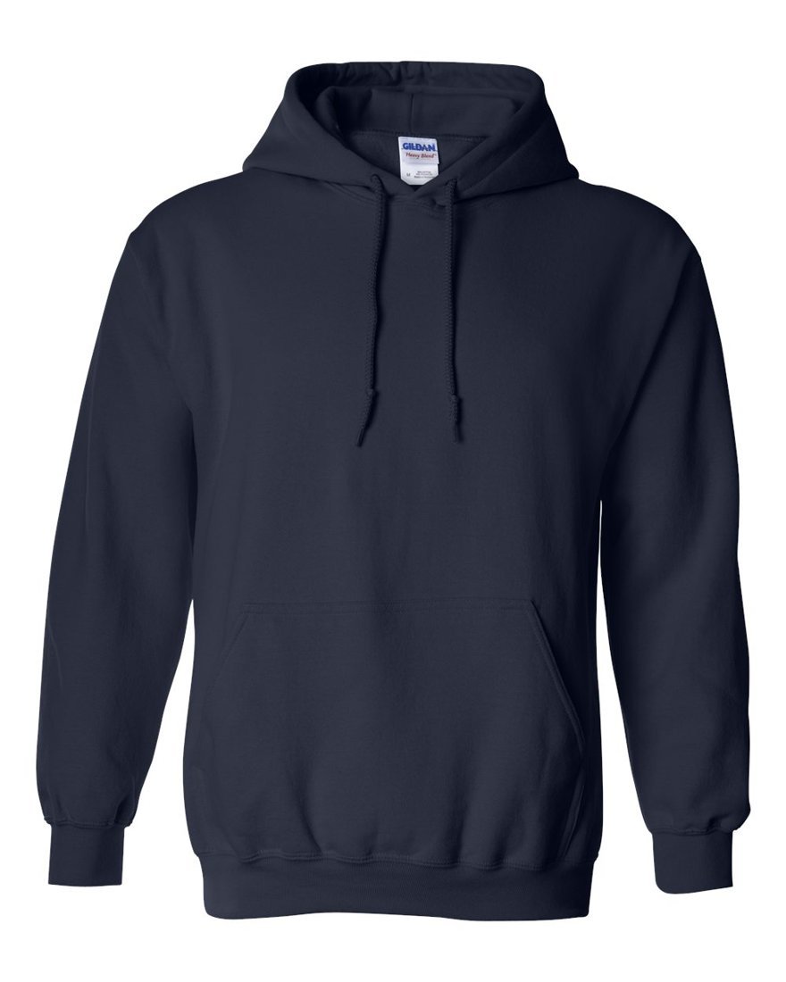Navy hooded sweatshirt for school and club apparel